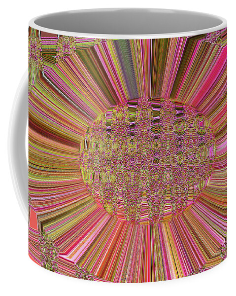 Indian Paint Pot Plant Abstract Coffee Mug featuring the digital art Indian Paint Pot Plant Abstract #1 by Tom Janca