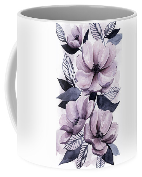 Botanical Coffee Mug featuring the painting Lavender Burst II by Grace Popp