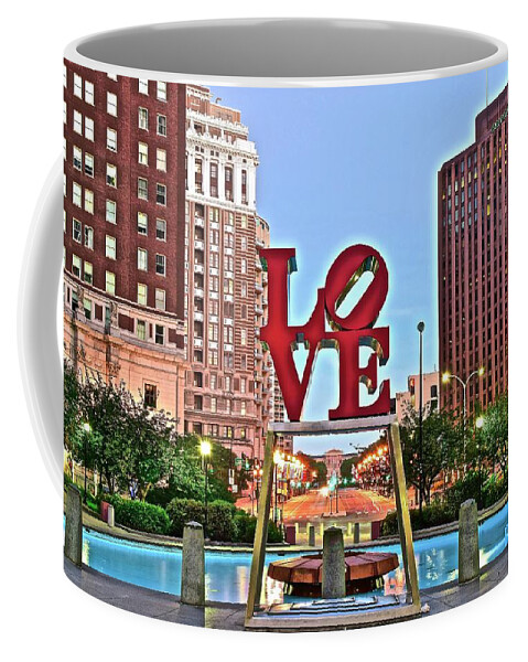 Love Coffee Mug featuring the photograph Lo Ve #1 by Frozen in Time Fine Art Photography