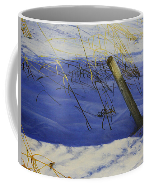 Lonely Relic Coffee Mug featuring the painting Lonely Relic #1 by Tammy Taylor