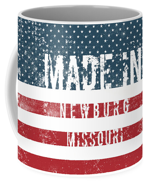 Newburg Coffee Mug featuring the digital art Made in Newburg, Missouri #1 by Tinto Designs