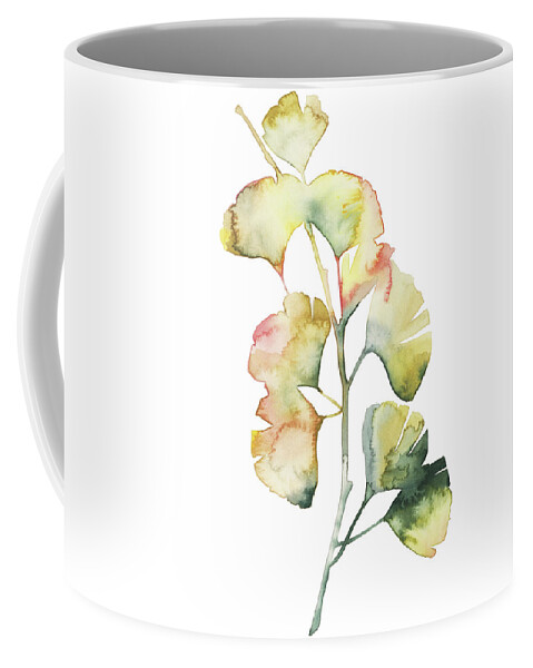 Botanical Coffee Mug featuring the painting Maidenhair Branch I #1 by Grace Popp