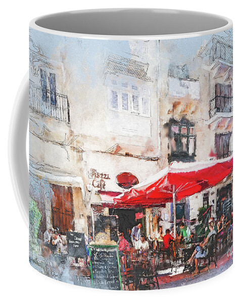 Malta Coffee Mug featuring the digital art Malta Victoria Gozo Comino #1 by Justyna Jaszke JBJart