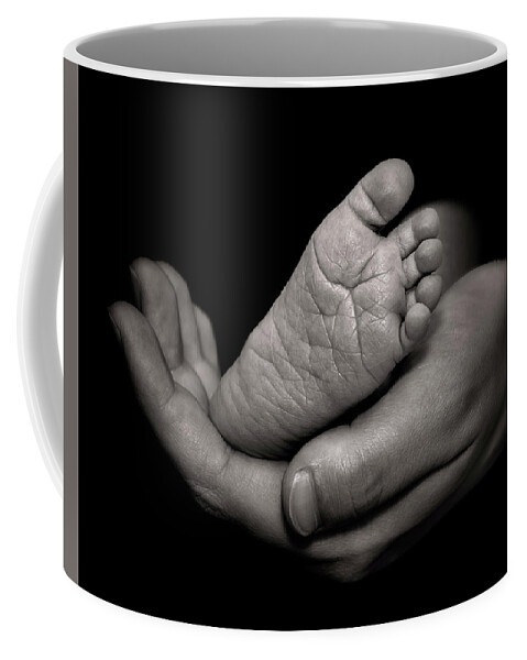 Mama's Boy Coffee Mug featuring the photograph Mama's Boy by Endre Balogh