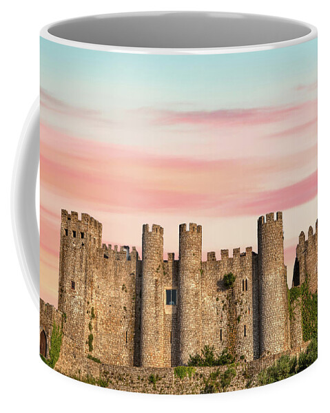 Medieval Coffee Mug featuring the photograph Medieval Castle of Obidos by David Letts