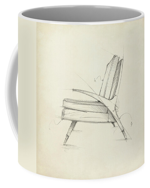 Decorative Coffee Mug featuring the painting Mid Century Furniture II by Ethan Harper