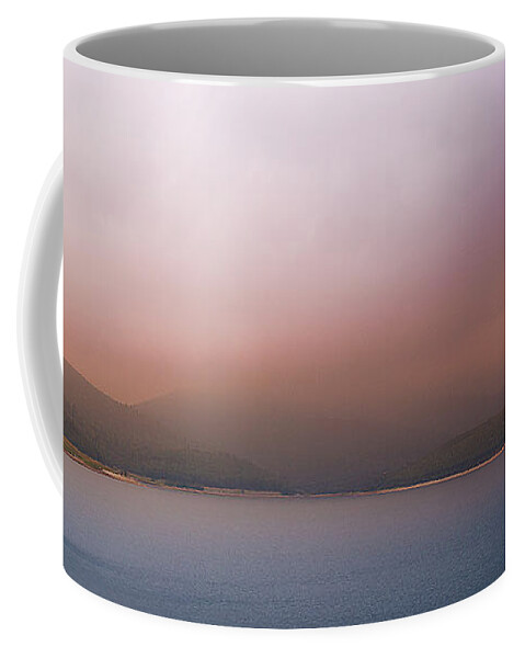 Reservoir Coffee Mug featuring the photograph Misty Afternoon #1 by Milena Ilieva