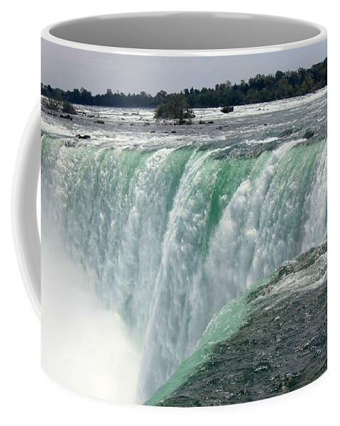 Landscape Coffee Mug featuring the painting Niagara Falls #1 by Celestial Images