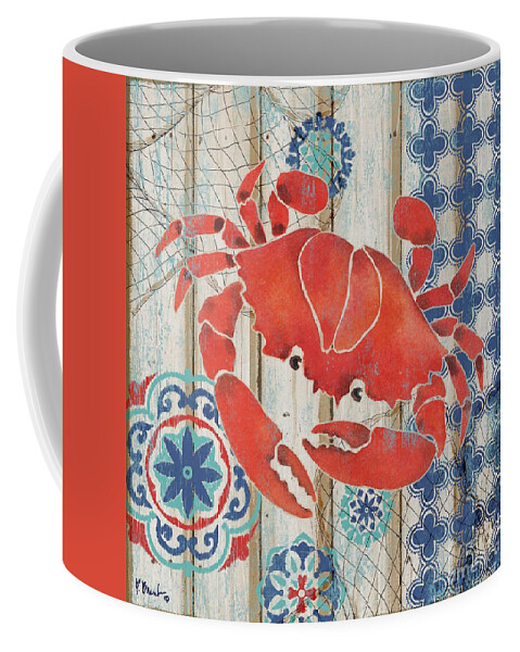 Watercolor Coffee Mug featuring the painting Oceania II #1 by Paul Brent
