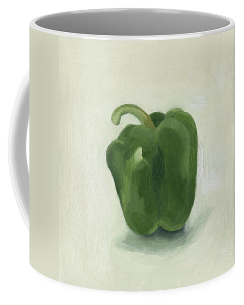 Kitchen Coffee Mug featuring the painting Pepper Study II by Emma Scarvey