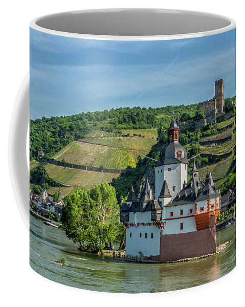 Europe Coffee Mug featuring the photograph Pfalzgrafenstein Castle #1 by Donald Pash