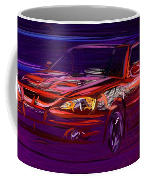 Pontiac Coffee Mug featuring the digital art Pontiac Grand Am Coupe Draw #1 by CarsToon Concept