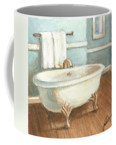 Bath Coffee Mug featuring the painting Porcelain Bath Iv by Ethan Harper