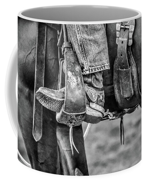 Leather Coffee Mug featuring the photograph Ready to Ride #2 by Joann Long