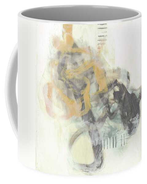 Abstract Coffee Mug featuring the painting Reticulate I by Jennifer Goldberger