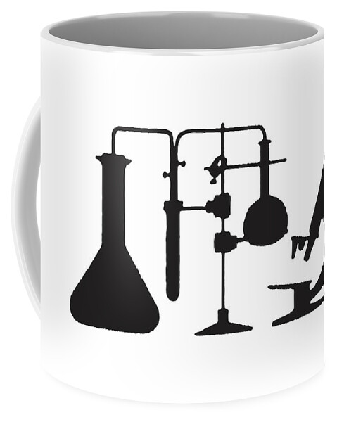 Archive Coffee Mug featuring the drawing Scientific Equipment #1 by CSA Images