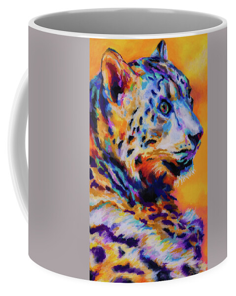 Snow Coffee Mug featuring the photograph Snow Leopard by Stephen Anderson