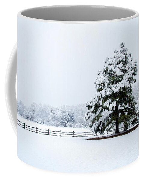 Color Coffee Mug featuring the photograph Snowy Sentinel #1 by Alan Hausenflock