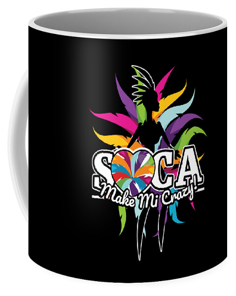 Dancehall Coffee Mug featuring the digital art Soca Music design Party Gift for Carnival Rum and Wining Caribbean Reggae Dancehall Culture Wine and Grind #5 by Martin Hicks