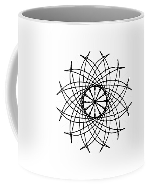 Spiral Coffee Mug featuring the digital art Spiral Graphic Design by Delynn Addams