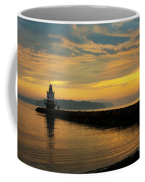 Lighthouse Coffee Mug featuring the photograph Spring Point Ledge Lighthouse #1 by Diane Diederich