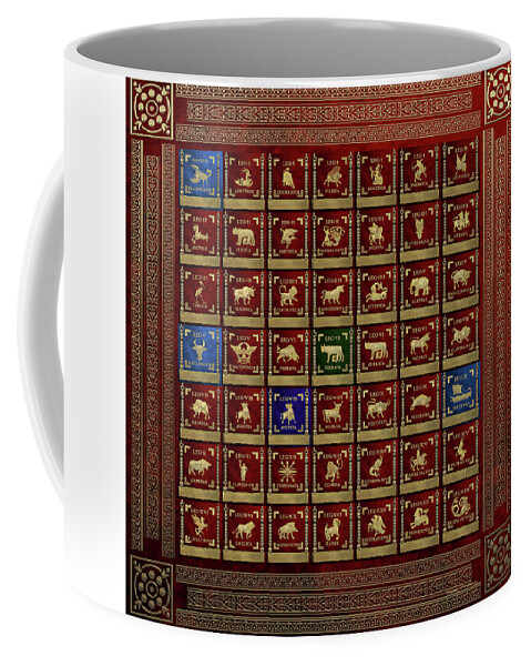 ‘rome’ Collection By Serge Averbukh Coffee Mug featuring the photograph Standards of Roman Imperial Legions - Legionum Romani Imperii Insignia #1 by Serge Averbukh