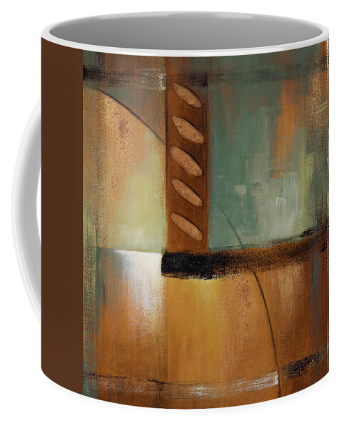 Abstract Coffee Mug featuring the painting Summer Soiree I by Lanie Loreth