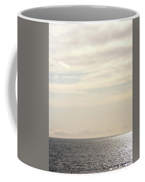 Britain Coffee Mug featuring the photograph Sunlight gleaming on the sea #1 by Seeables Visual Arts