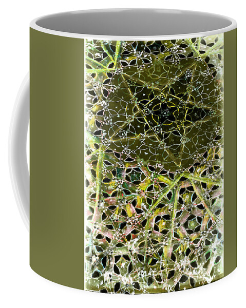 Regular Aperiodic Tessellation Coffee Mug featuring the painting Tela #1 by Jeremy Robinson