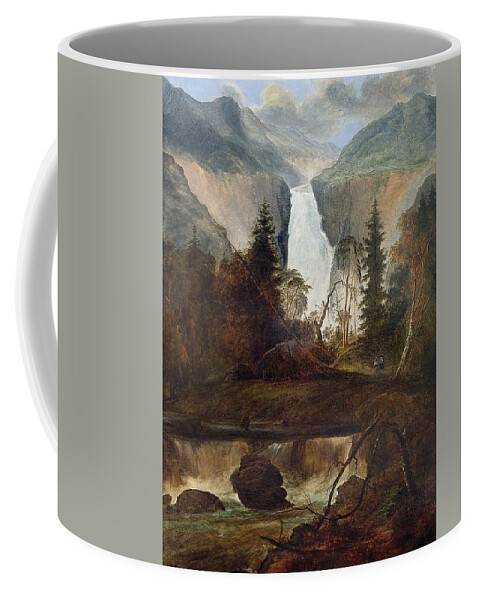 Peder Balke Coffee Mug featuring the painting The Rjukan Falls #1 by MotionAge Designs