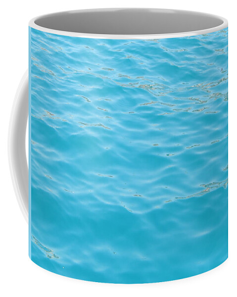 Sea Coffee Mug featuring the photograph The texture of the Aegean Sea water #1 by Oleg Prokopenko