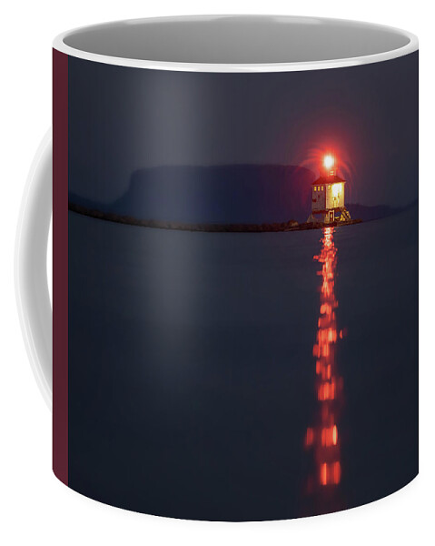 Abstract Coffee Mug featuring the photograph Thunder Bay Harbour Lighthouse #1 by Jakub Sisak