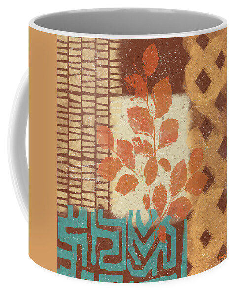 Asian Coffee Mug featuring the painting Tribal Life I by Alonzo Saunders