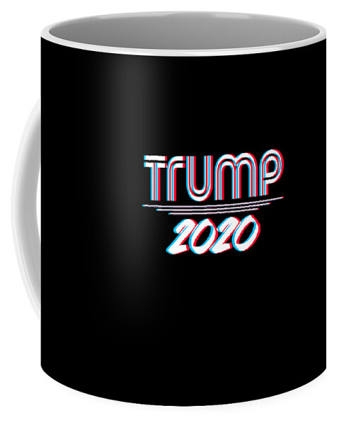 President-trump Coffee Mug featuring the digital art Trump 2020 3D Effect #1 by Flippin Sweet Gear