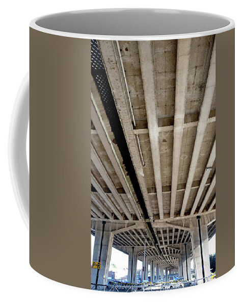 Bridge Coffee Mug featuring the photograph Under The Bridge #1 by Inge Elewaut