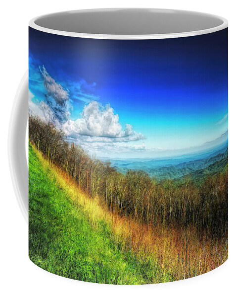 Artistic Coffee Mug featuring the digital art Views from the Parkway #5 #1 by Phill Doherty
