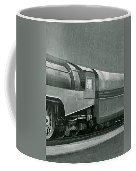 Transportation Coffee Mug featuring the painting Vintage Locomotive IIi by Ethan Harper