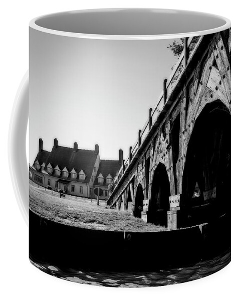 Bridge Coffee Mug featuring the photograph Whalehead Club #1 by Alan Raasch