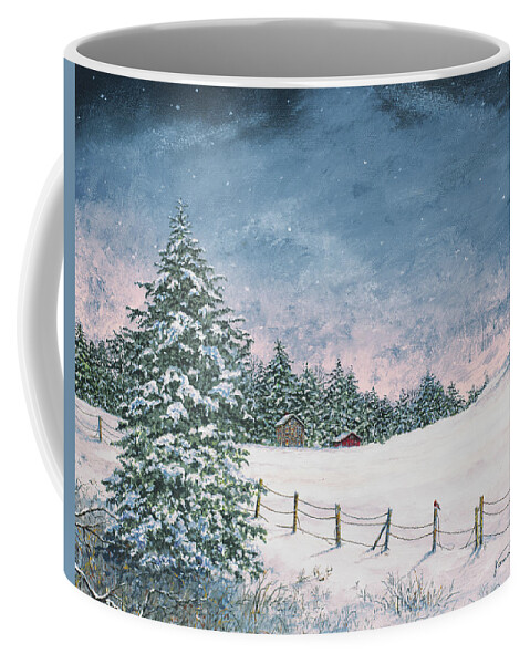 Winter Coffee Mug featuring the painting Winter Mornings by James Redding