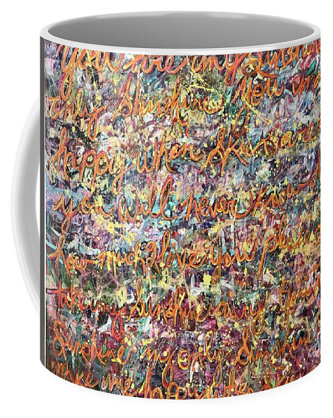 Lullaby Coffee Mug featuring the painting You Are My Sunshine #1 by Sherry Harradence
