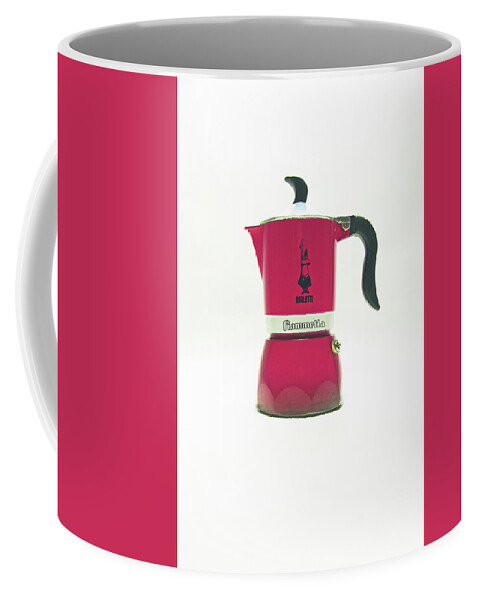 Cafetiere Coffee Mug featuring the photograph 10-05-19 STUDIO. Red Cafetiere. by Lachlan Main