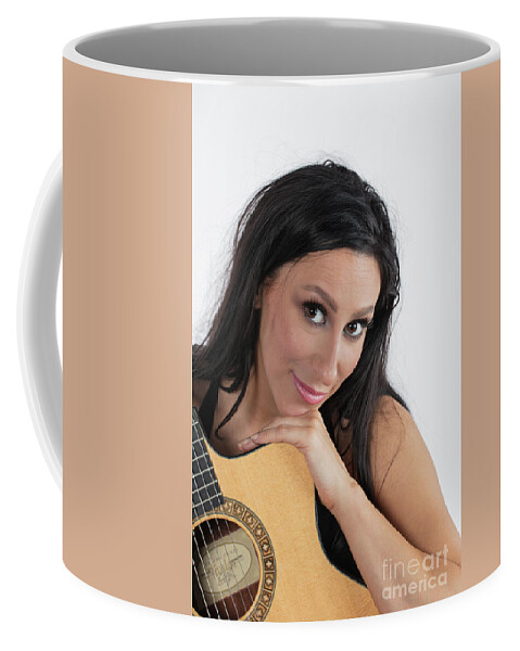 Color Coffee Mug featuring the photograph 105.1855 Guitar Model Color Art Photograph #1051855 by M K Miller