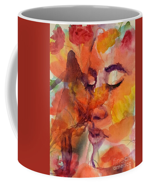 1262019 Coffee Mug featuring the painting 1262019 by Han in Huang wong