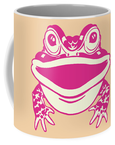 Amphibian Coffee Mug featuring the drawing Frog #13 by CSA Images