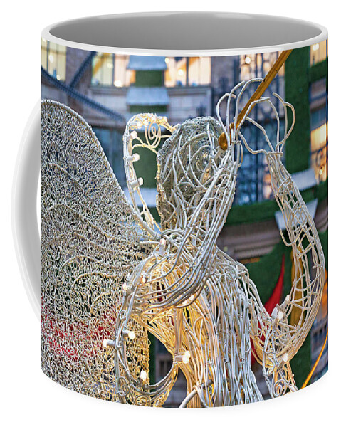 Estock Coffee Mug featuring the digital art Ornaments, Rockefeller Center Nyc #13 by Lumiere