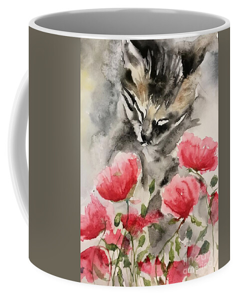1462019 Coffee Mug featuring the painting 1462019 by Han in Huang wong