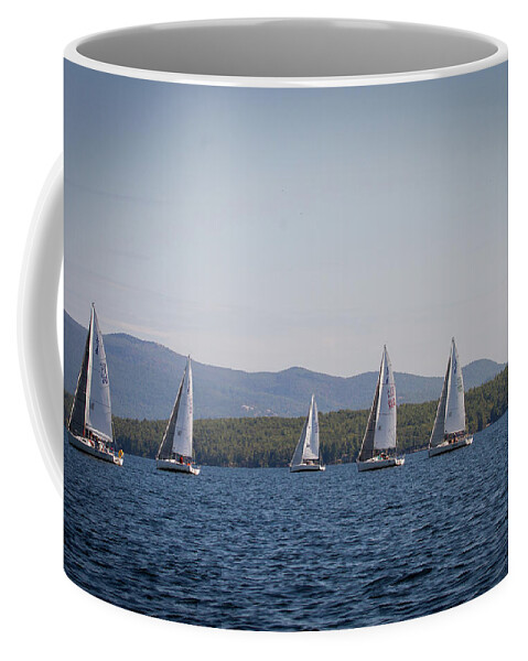 Sailing Coffee Mug featuring the photograph 2019 J80 North American Championships #16 by Benjamin Dahl