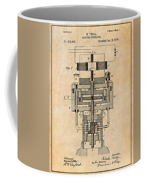 Tesla Coffee Cup Logo, Ceramic Coffee Cups