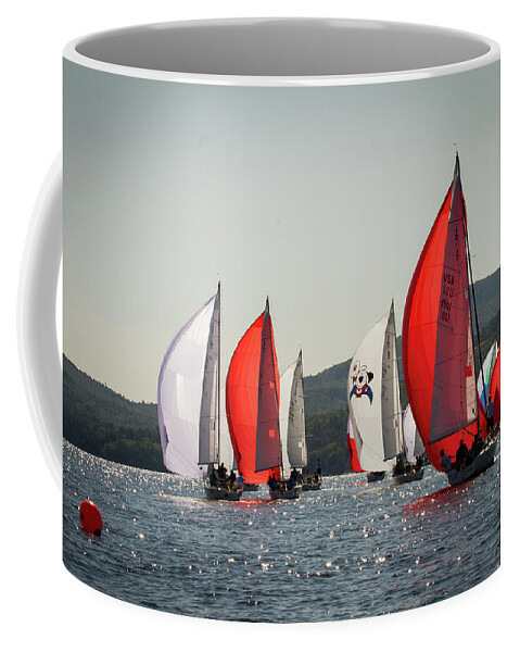 Sailing Coffee Mug featuring the photograph 2019 J80 North American Championships #19 by Benjamin Dahl
