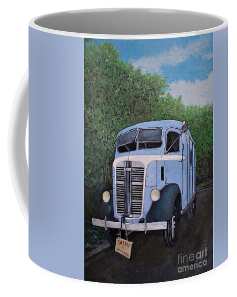 Gmc Trucks Coffee Mug featuring the painting 1937 Gmc Coe by Reb Frost